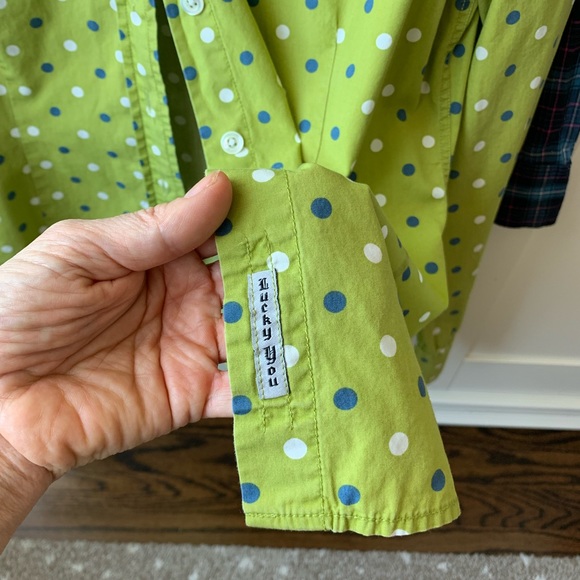 3 Fitted button down shirts Converse Lucky Brand Aeropostale size M - Picture 9 of 10